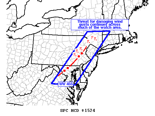 Mesoscale Discussion 1524
