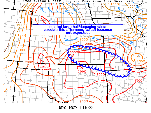 Mesoscale Discussion 1530