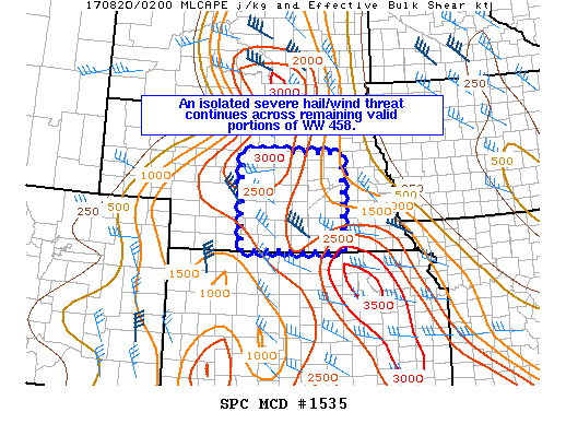 Mesoscale Discussion 1535