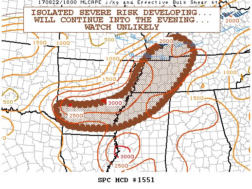 Mesoscale Discussion 1551