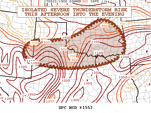 Mesoscale Discussion 1553