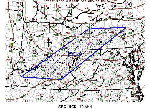 Mesoscale Discussion 1554