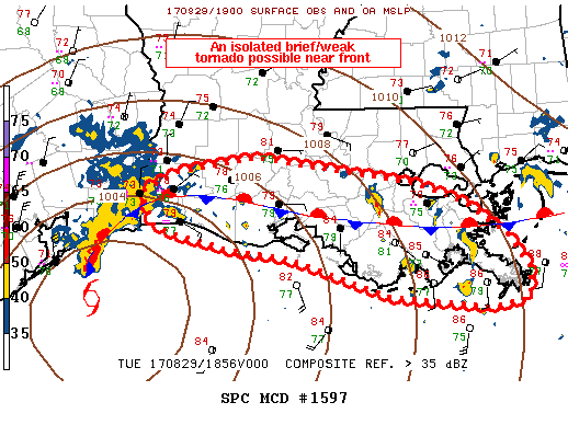 Mesoscale Discussion 1597