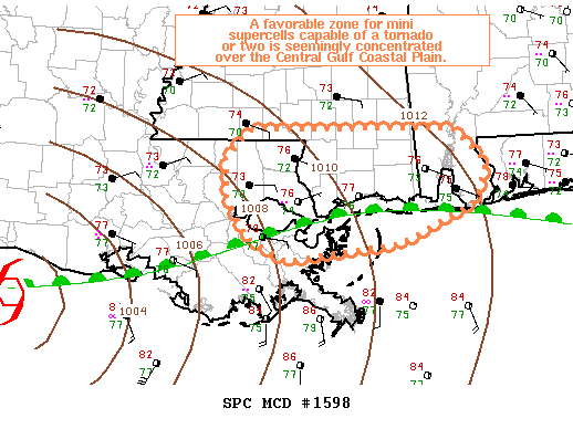 Mesoscale Discussion 1598