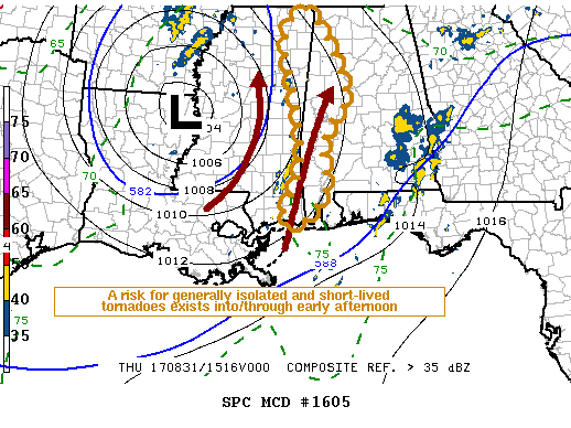 Mesoscale Discussion 1605