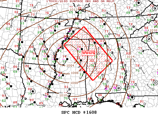 Mesoscale Discussion 1608