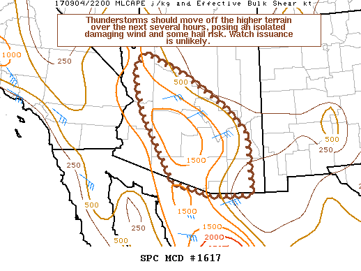 Mesoscale Discussion 1617