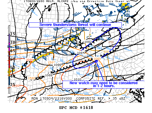 Mesoscale Discussion 1618