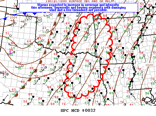 Mesoscale Discussion 32