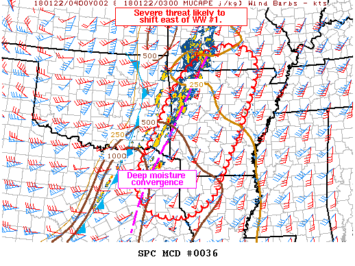 Mesoscale Discussion 36