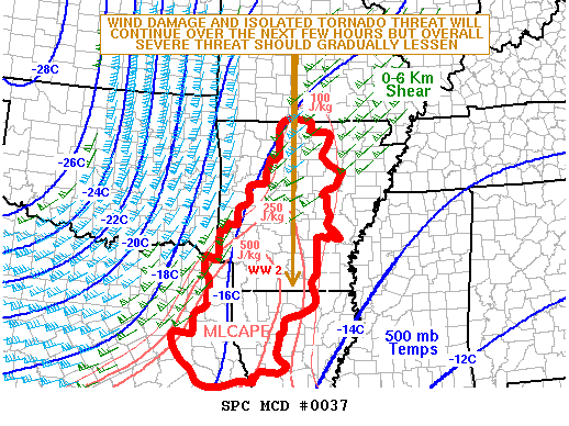 Mesoscale Discussion 37