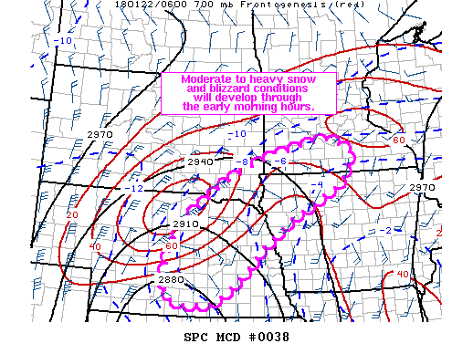 Mesoscale Discussion 38