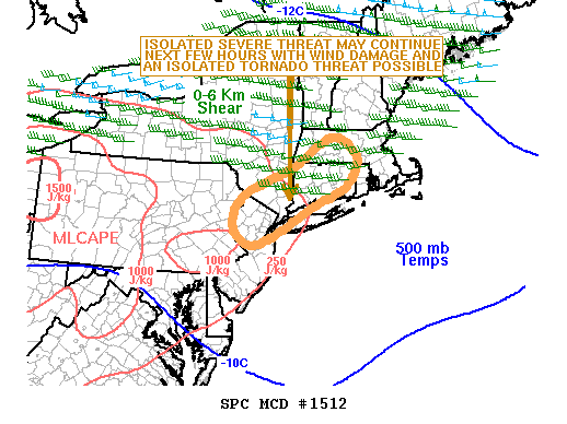 Mesoscale Discussion 1512