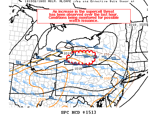 Mesoscale Discussion 1513