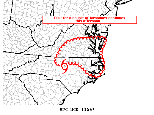 Mesoscale Discussion 1567