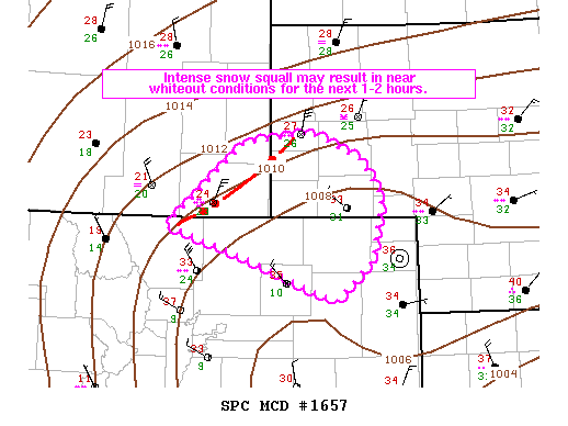 Mesoscale Discussion 1657
