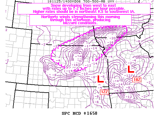 Mesoscale Discussion 1658