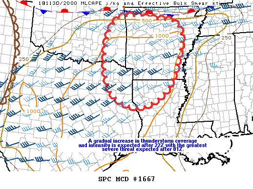 Mesoscale Discussion 1667