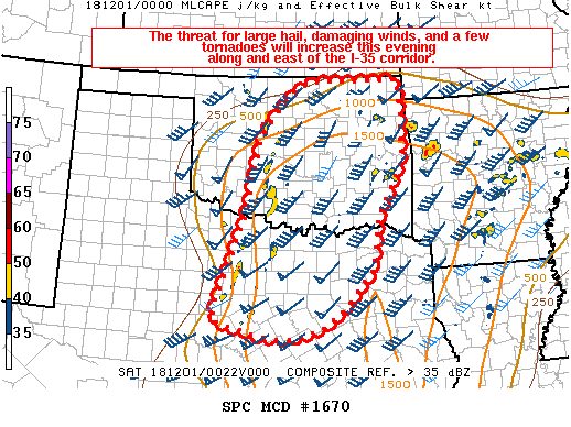 Mesoscale Discussion 1670