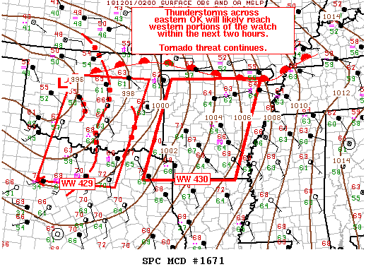 Mesoscale Discussion 1671