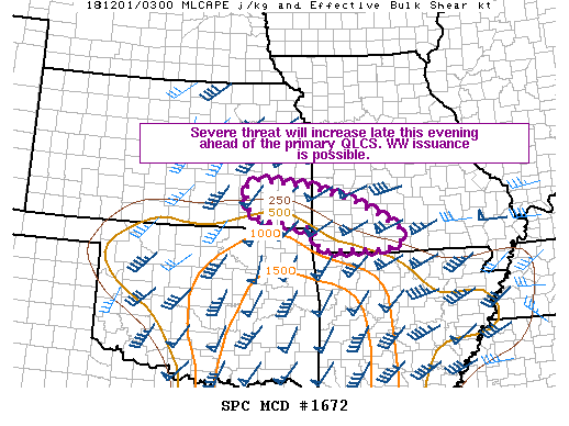 Mesoscale Discussion 1672