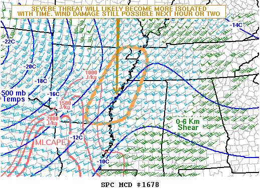 Mesoscale Discussion 1678