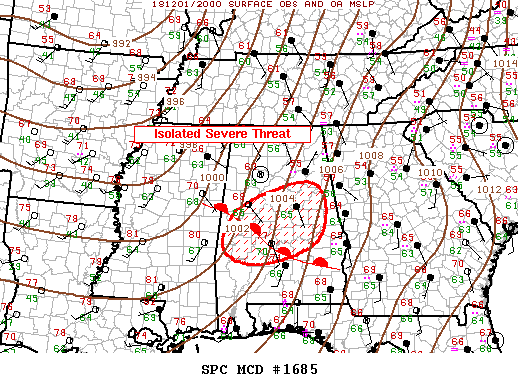 Mesoscale Discussion 1685
