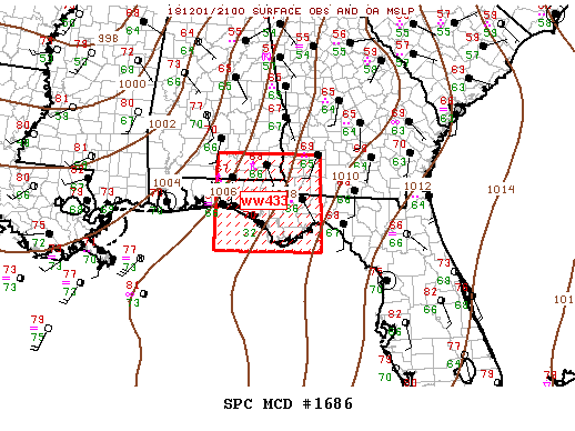 Mesoscale Discussion 1686