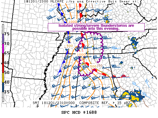 Mesoscale Discussion 1688