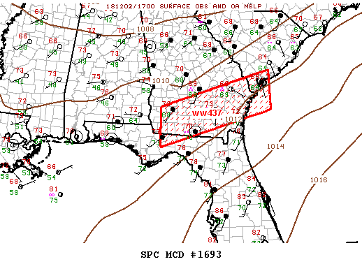 Mesoscale Discussion 1693