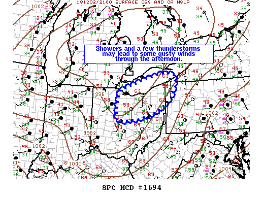 Mesoscale Discussion 1694