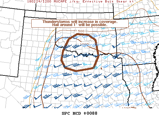 Mesoscale Discussion 88