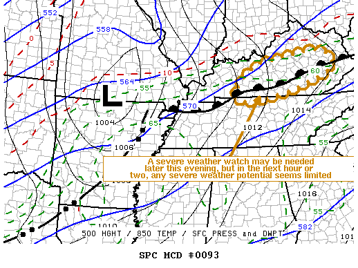 Mesoscale Discussion 93