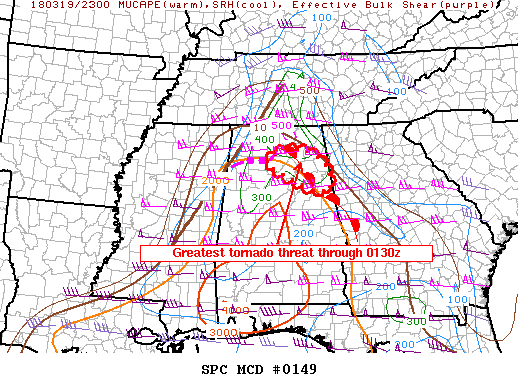 Mesoscale Discussion 149