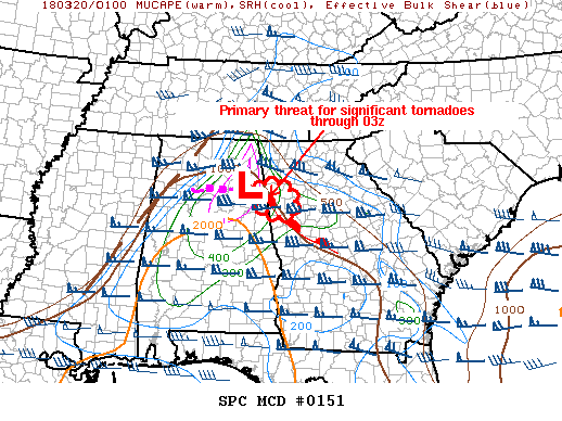 Mesoscale Discussion 151