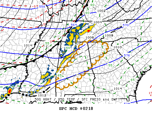 Mesoscale Discussion 218