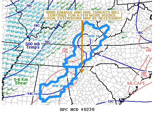 Mesoscale Discussion 220