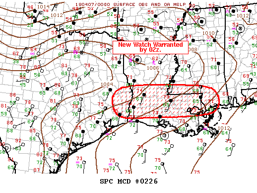 Mesoscale Discussion 226