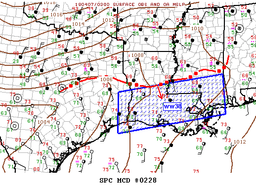 Mesoscale Discussion 228