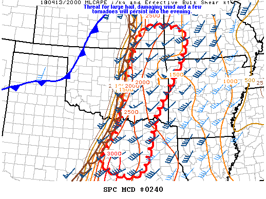 Mesoscale Discussion 240
