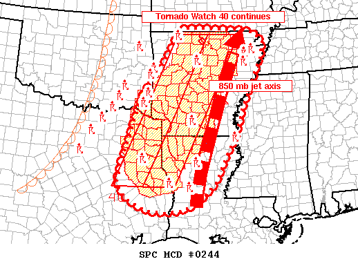Mesoscale Discussion 244