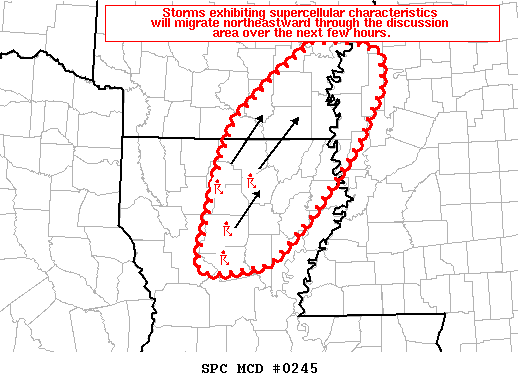 Mesoscale Discussion 245