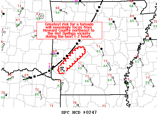 Mesoscale Discussion 247