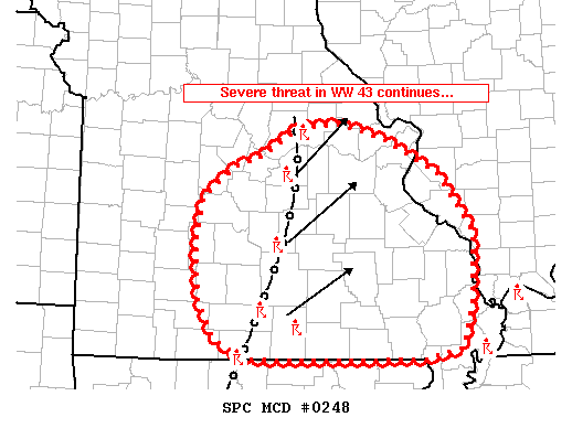 Mesoscale Discussion 248