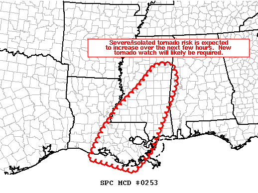 Mesoscale Discussion 253