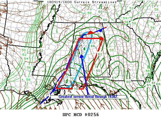 Mesoscale Discussion 256