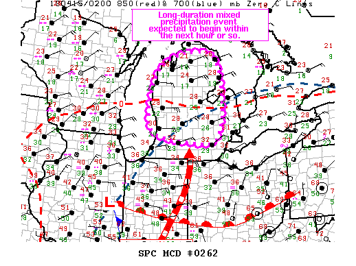 Mesoscale Discussion 262