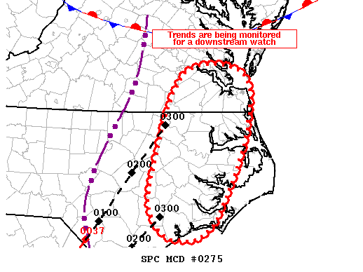 Mesoscale Discussion 275