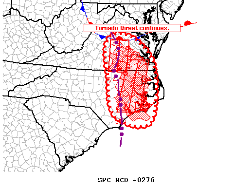 Mesoscale Discussion 276