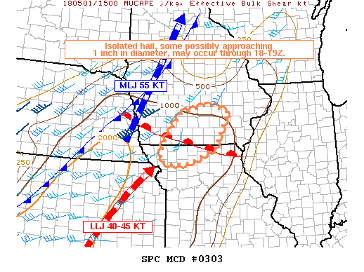 Mesoscale Discussion 303